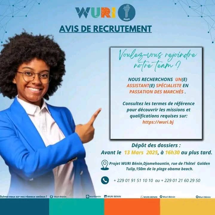 un.e Assistant.e Spécialiste en Passation Des Marchés