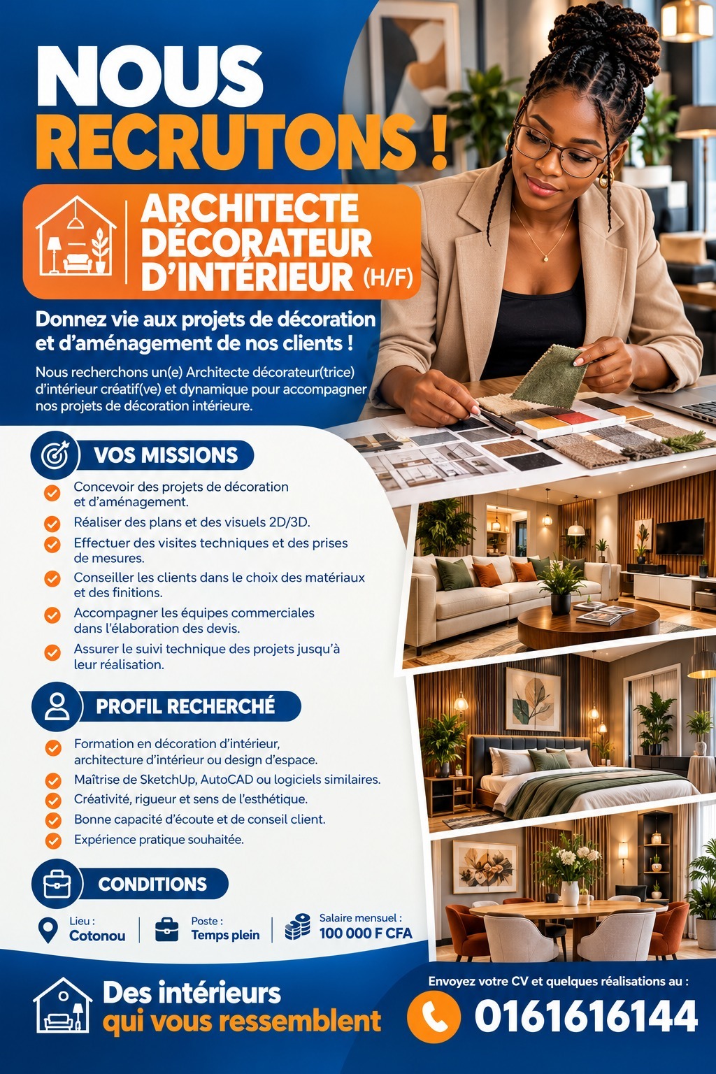 Architecte Décorateur d'Intérieur (H/F)