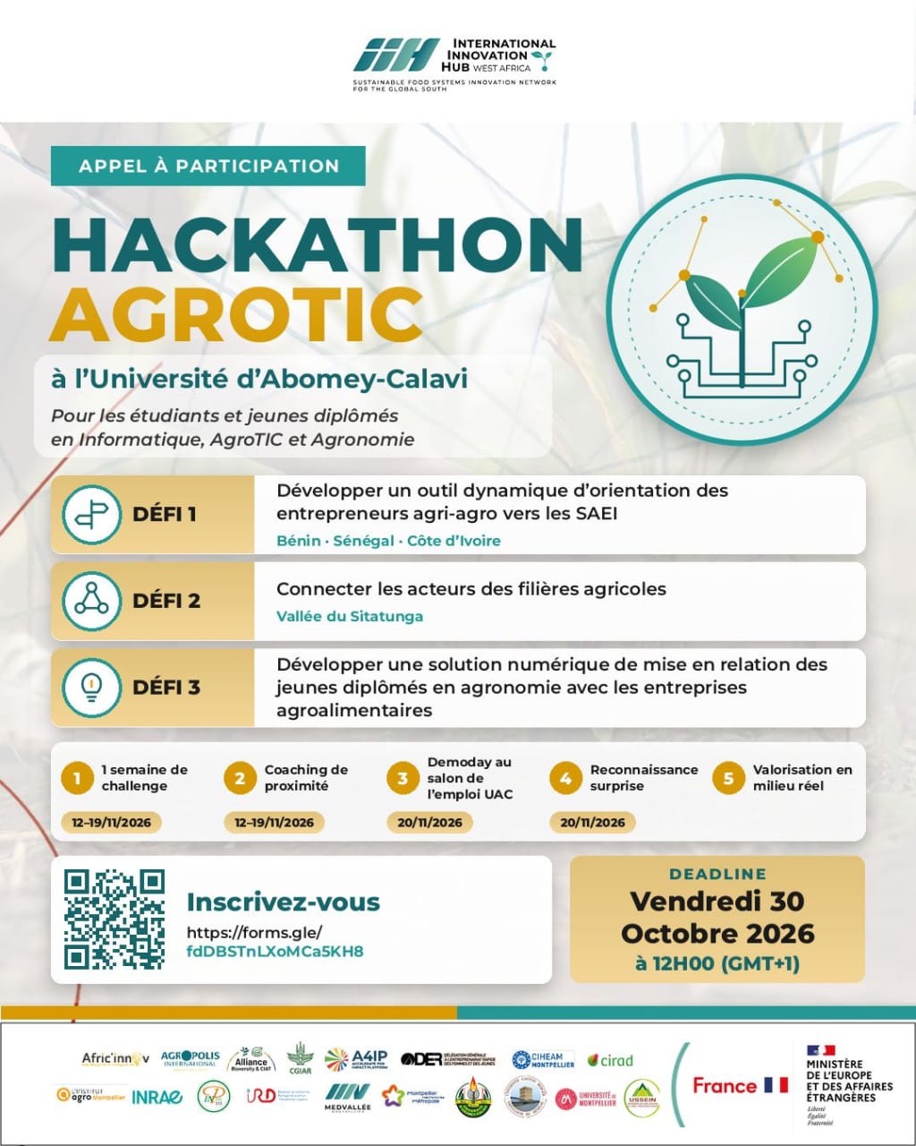 HACKATHON_AGROTIC à l'Université d'Abomey-Calavi