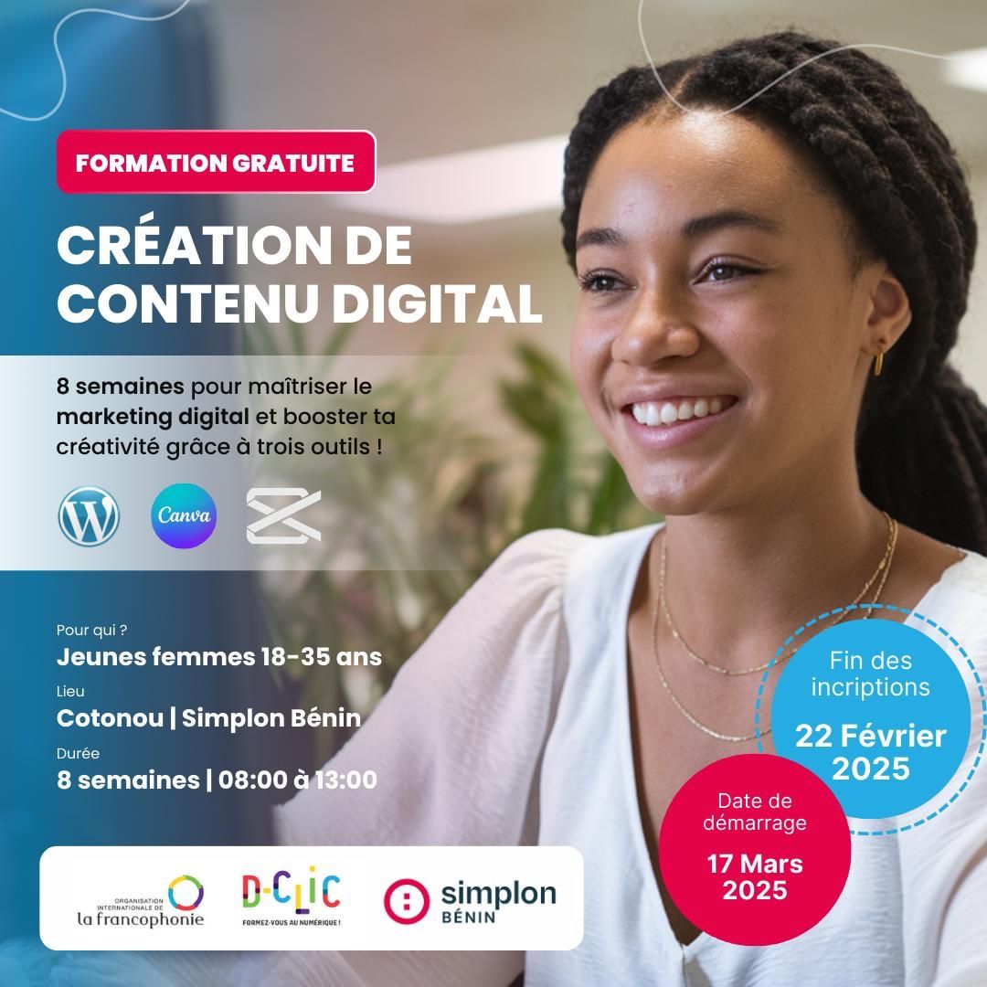 Formation gratuite – Création de contenu digital